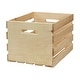 preview thumbnail 4 of 3, 2 Piece Unfinished Pine Pallet Style Full Crate Set - N/A