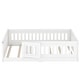 preview thumbnail 65 of 94, White Bed Frame Montessori Bed Twin Size Toddler Floor Bed with Guardrails and Door for Children Boys Girls Kids Playroom