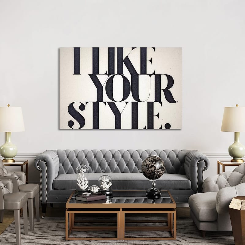 iCanvas "Like Your Style" by 33 Broken Bones Canvas Print