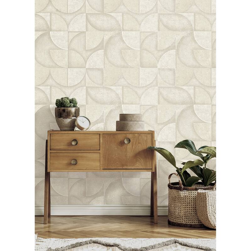 Advantage Addison Stone Retro Geo Wallpaper