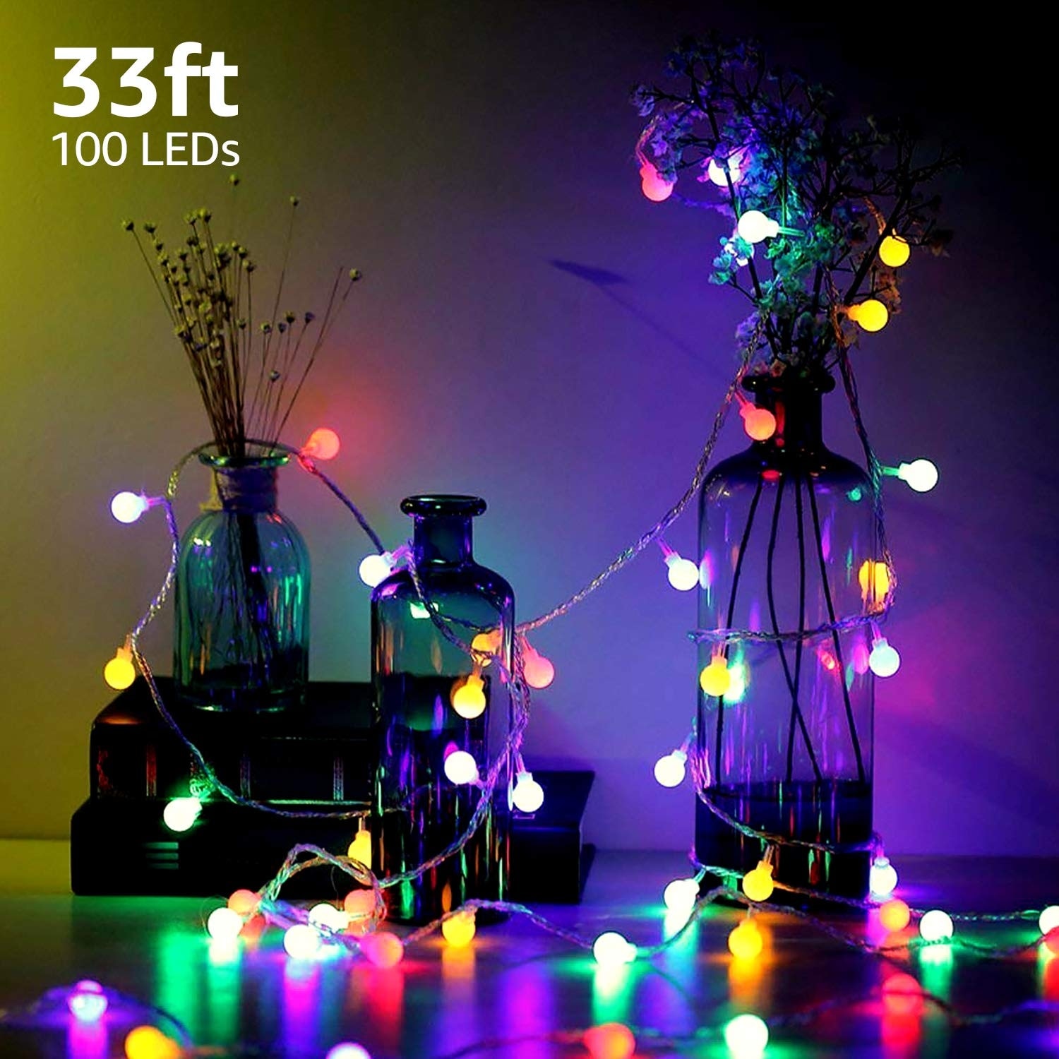 8 Color Modes 4 Lighting Effects Led Rope Light Decor 1 2 20ft Multi Colors Lamps Lighting Ceiling Fans String Fairy Lights