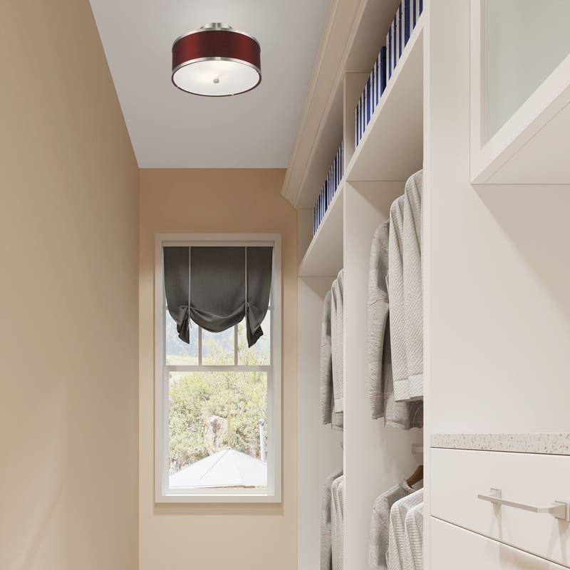 Livex Lighting 2-light Fabric Shade Ceiling Mount, 60422, 62627, 60412, 60402