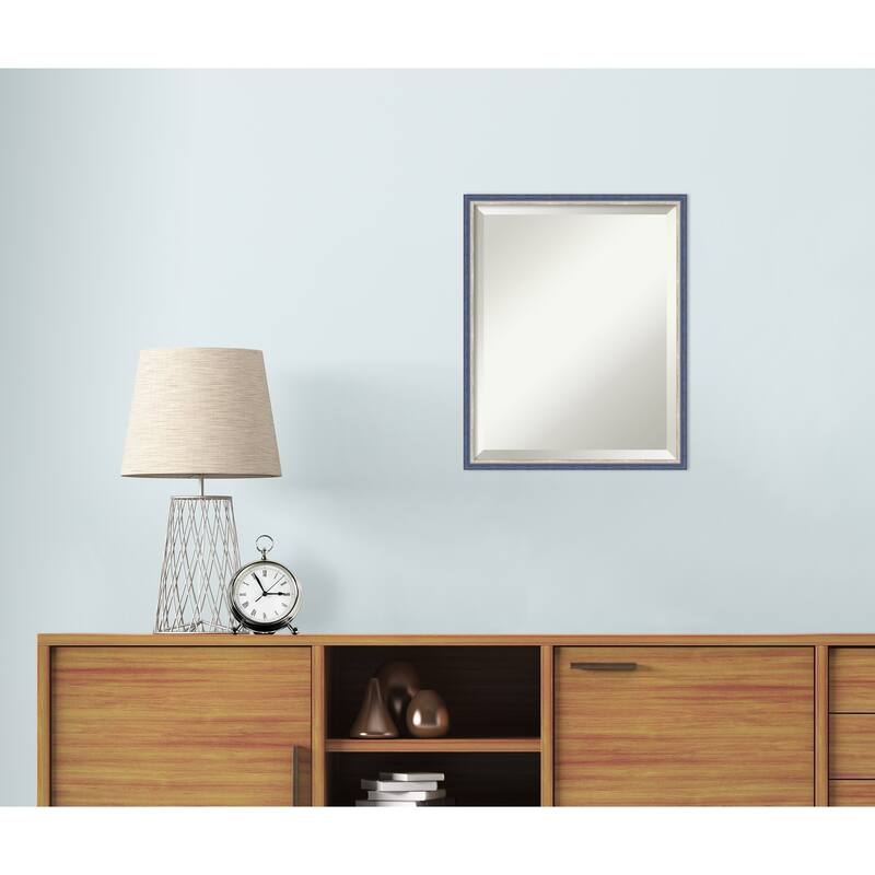 Theo Narrow Beveled Wood Framed Wall Mirror