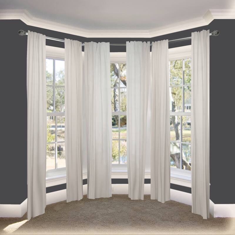 InStyleDesign Laurel 13/16" Bay curtain rod 20"-36", 38"-72"