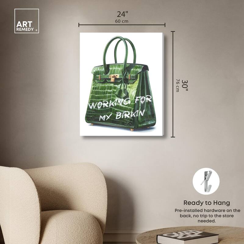 Doll Memories - Greeny Dream Canvas by Art Remedy, Gallery Wrapped