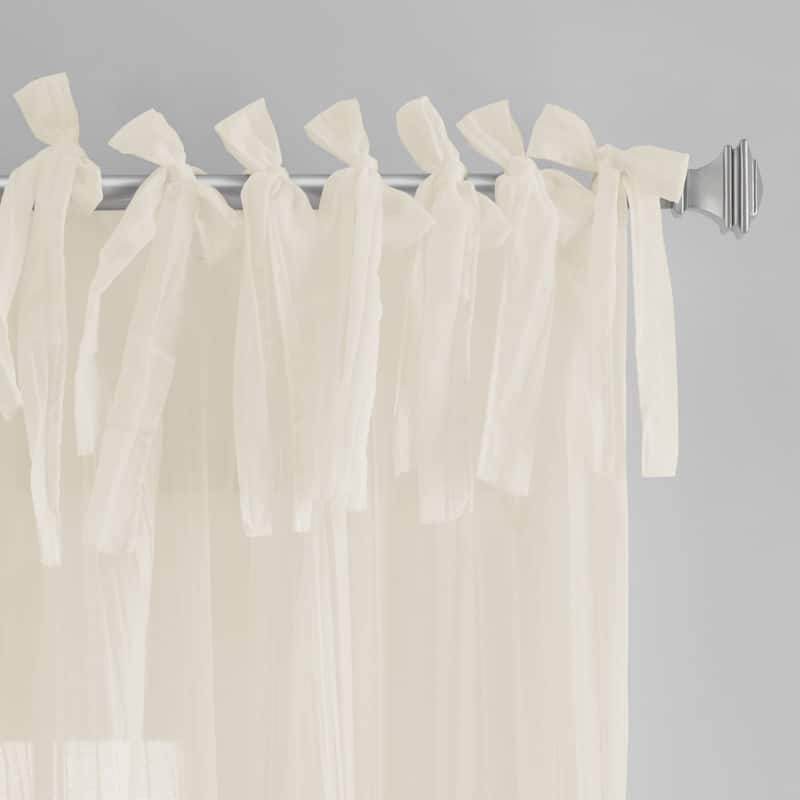 Elrene Jolie Tie-top Curtain Panel