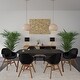 preview thumbnail 1 of 4, Midtown Concept Indoor Dining Room Table Set Dining Set Kitchen Table with Black Chairs - Lyon - (7-pc and 9-pc)