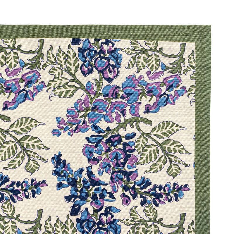 Wisteria Blue/Green Tea Towels 20x30 - Set of 3