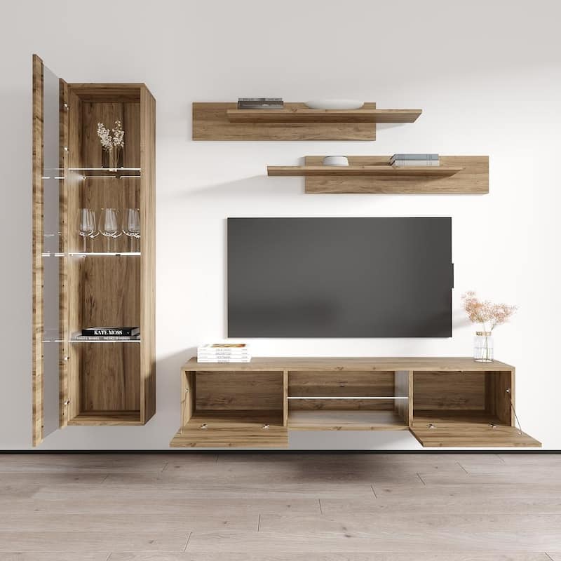 Fly G2 33TV Wall Mounted Floating Modern Entertainment Center