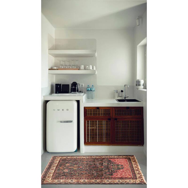 ECARPETGALLERY Hand-knotted Teimani Dark Grey Wool Rug - 2'11 x 4'0