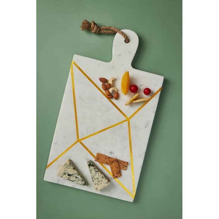 Badajoz Marble & Gold Cheese Board - Large