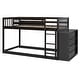 preview thumbnail 35 of 35, Wood Bunk Bed with 4 Drawers and 3 Shelves