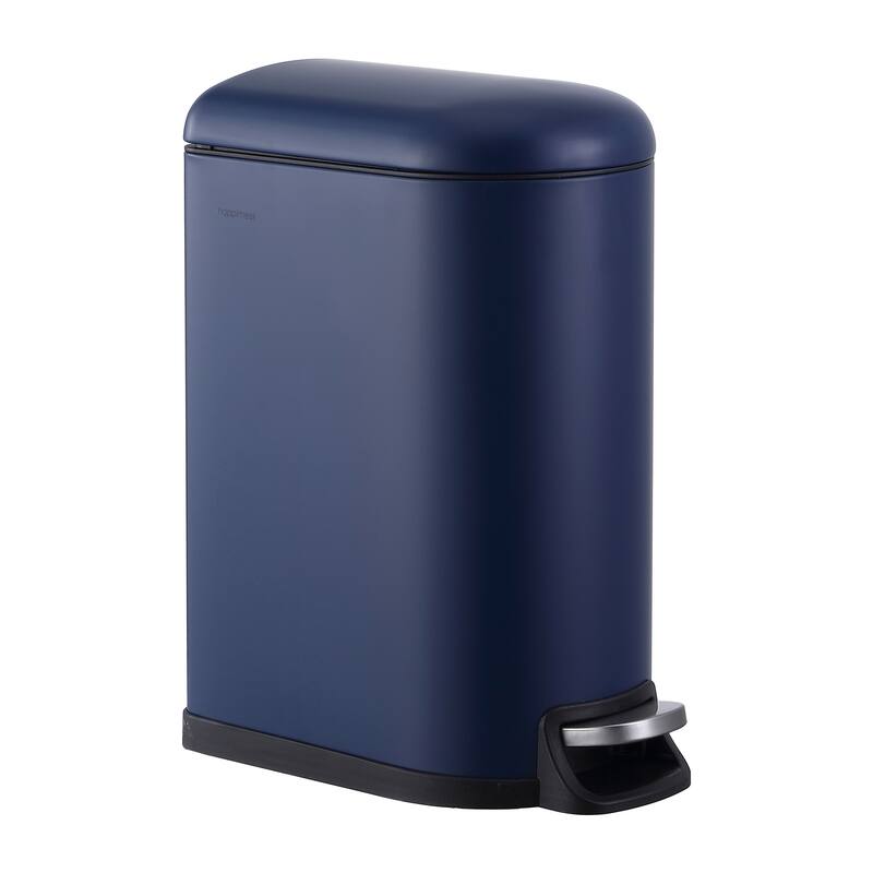 happimess Roland Mini Step-Open Trash Can - Denim Blue