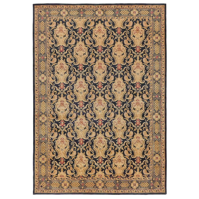 EXQUISITE RUGS ONE-OF-A-KIND Tibetan Weave Collection Hand Knotted Gold Rug - 10'x14' - 10'0"x14'0"