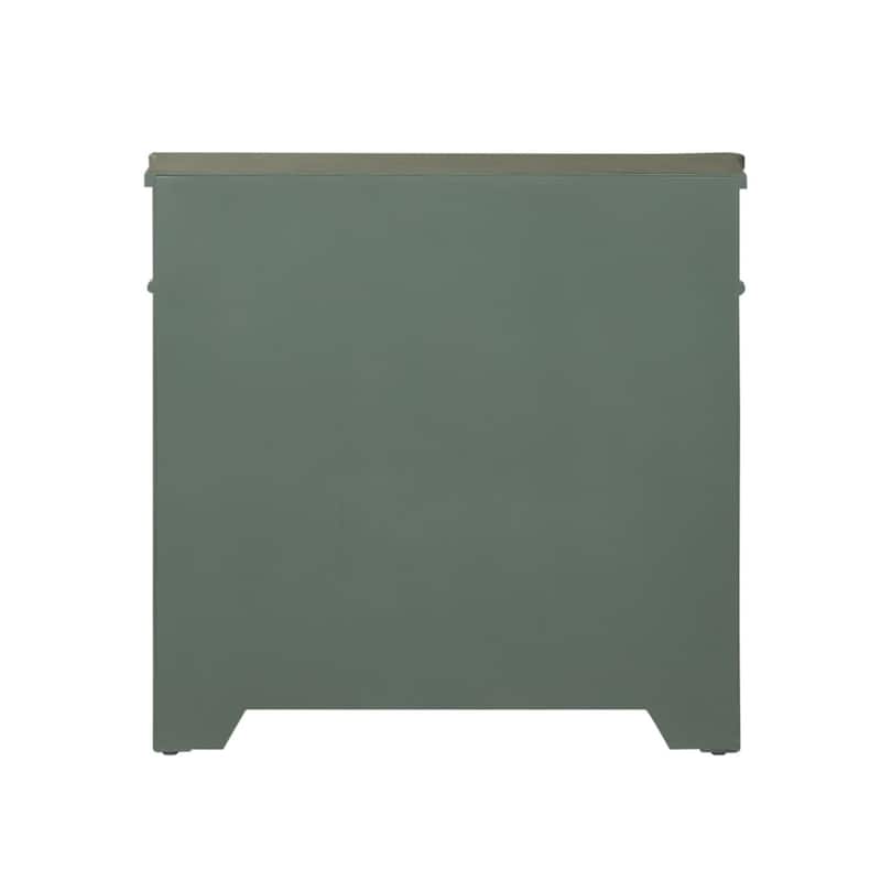 Madison Park Gray 1-Drawer 2-Door Accent Cabinet
