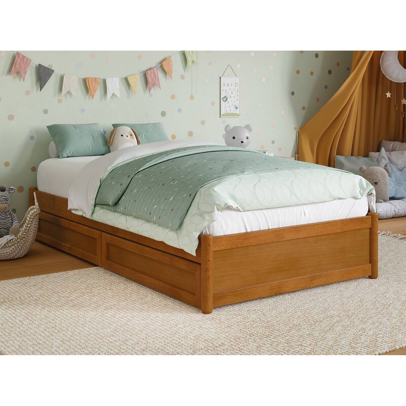 Barcelona Panel Platform Bed with Storage Drawers