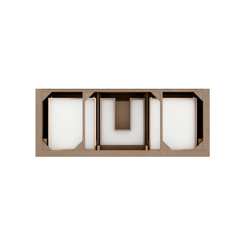 Brookfield 60" Single Vanity, Pecan w/FreePower Wireless Charger