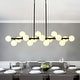 preview thumbnail 12 of 55, 16 Lights Dining Room Chandeliers Modern Sputnik Light Fixture - 55in Black/White