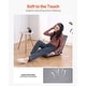 preview thumbnail 3 of 8, 6-Position Adjustable Folding Floor Chair with Suede Fabric Backpack Strap & High Weight Capacity - 18.3" x 20.9" x 20.5"