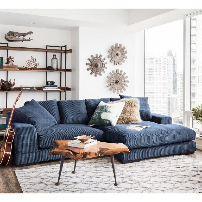 Aurelle home reversible deep seat contemporary sectional sofa hotsell