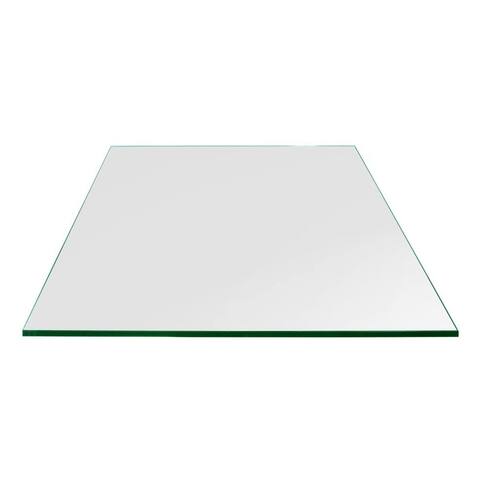 Dulles Glass 18 Inch by 18 Inch Indoor/Outdoor Square Tempered Glass Table Top