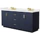 Option Dark Blue / White Quartz Top / Brushed Gold
