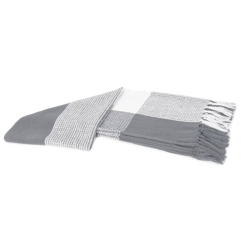 Sevita Hand-Woven Plaid Standard Size Throw Blanket