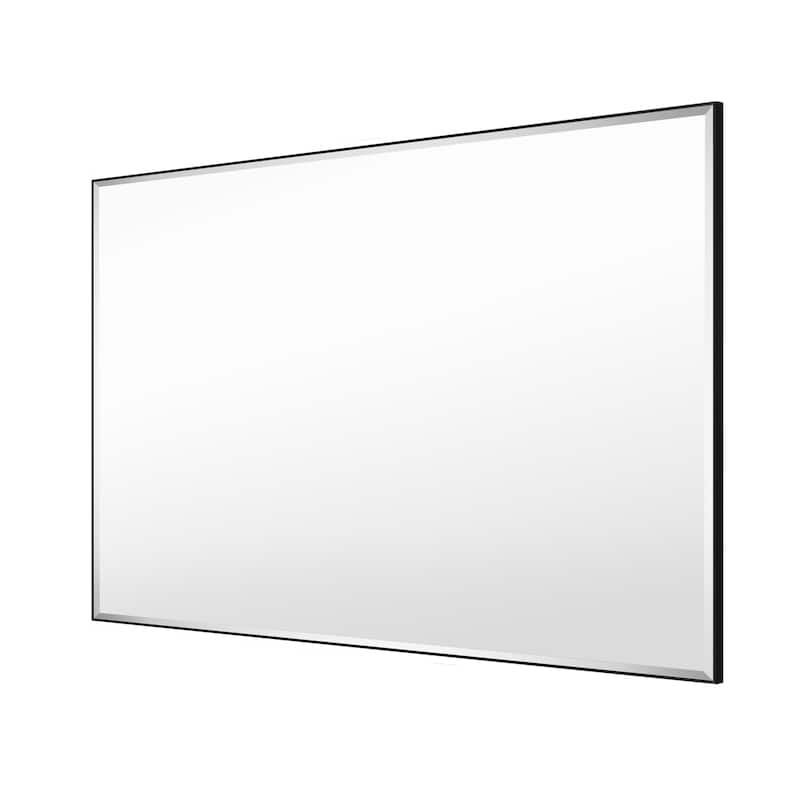 Aluminum Framed Rectangle Beveled Bathroom Wall Mirror