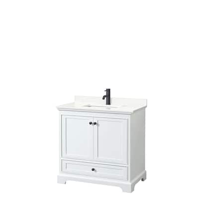 Deborah 36-inch Single Vanity, Quartz Top