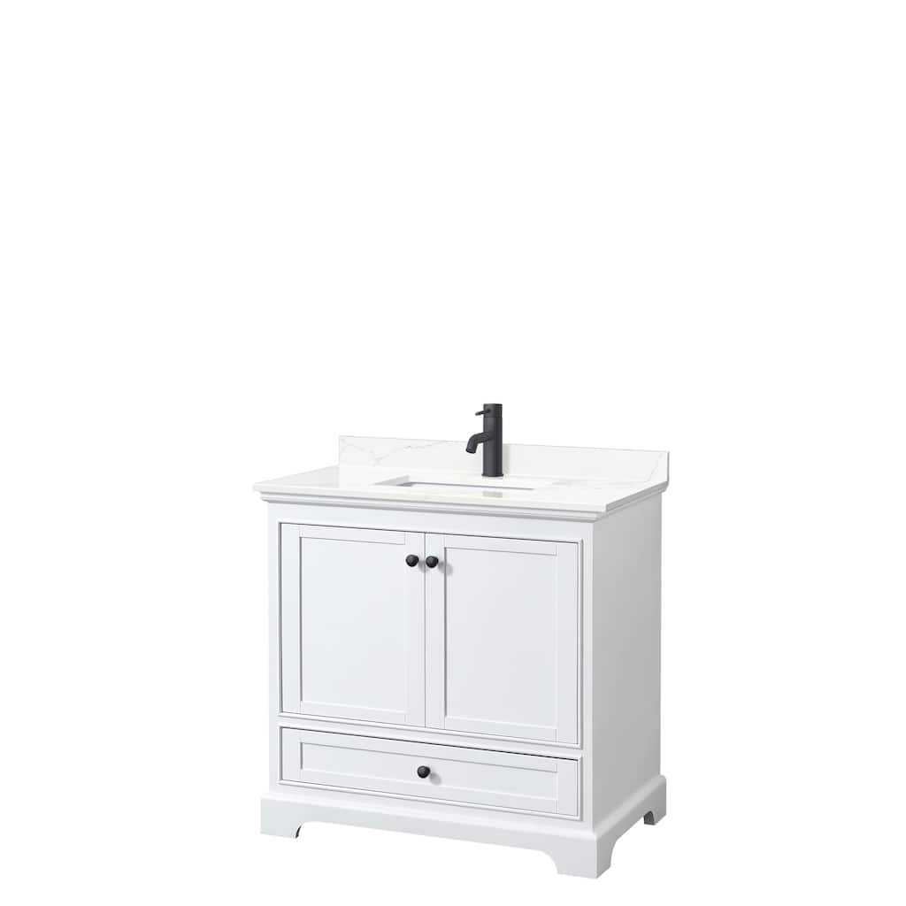 Deborah 36-inch Single Vanity, Quartz Top