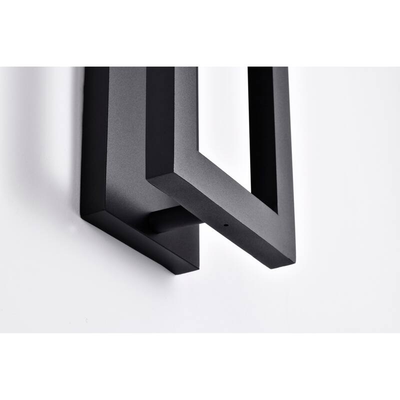 Crew 40 Watt 19 Inch LED Outdoor Sconce Sand Black Finish - Sand Black