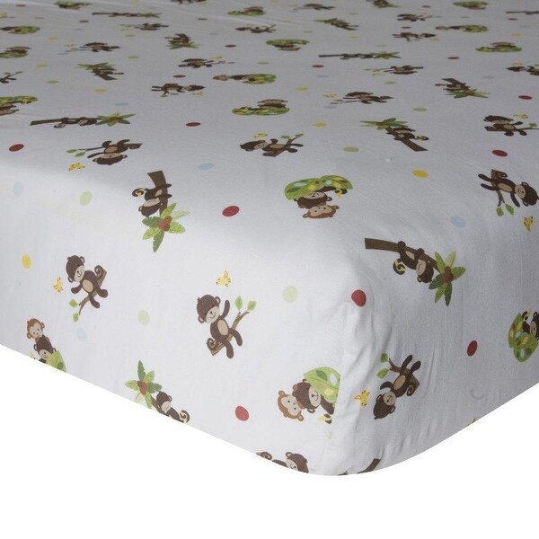 palm tree crib sheet