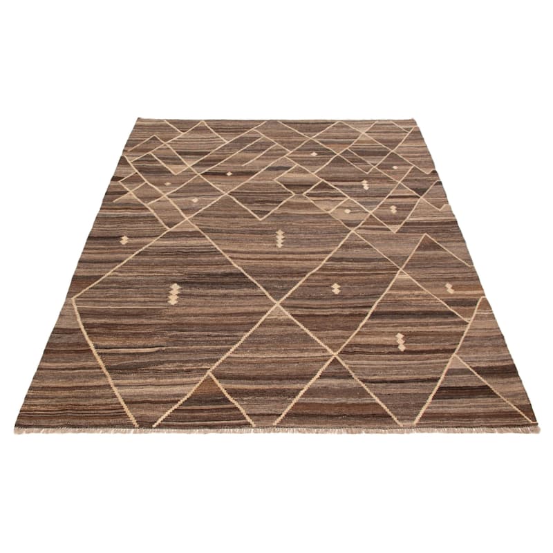 Sivas Brown Kilim 6'10" x 9'7" - 6'10 x 9'7