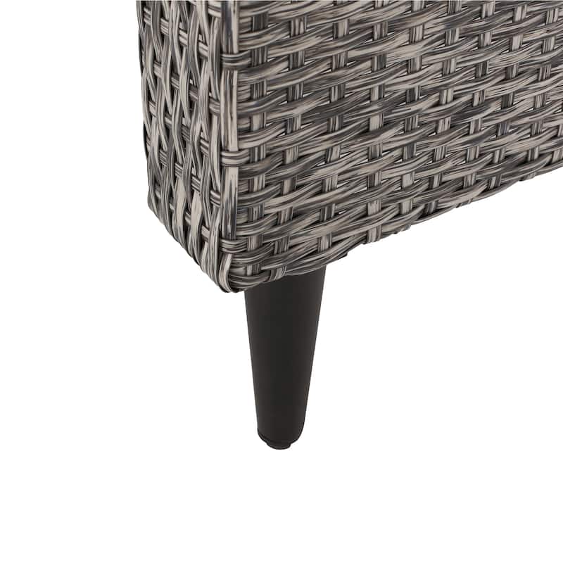 Murdock Outdoor Wicker Outdoor Recliner with Cushion by Christopher Knight Home
