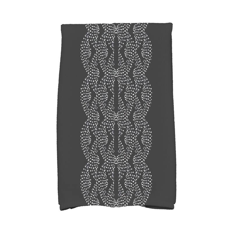 Dotted Focus 18 x 30 Inch Geometric Print Hand Towel