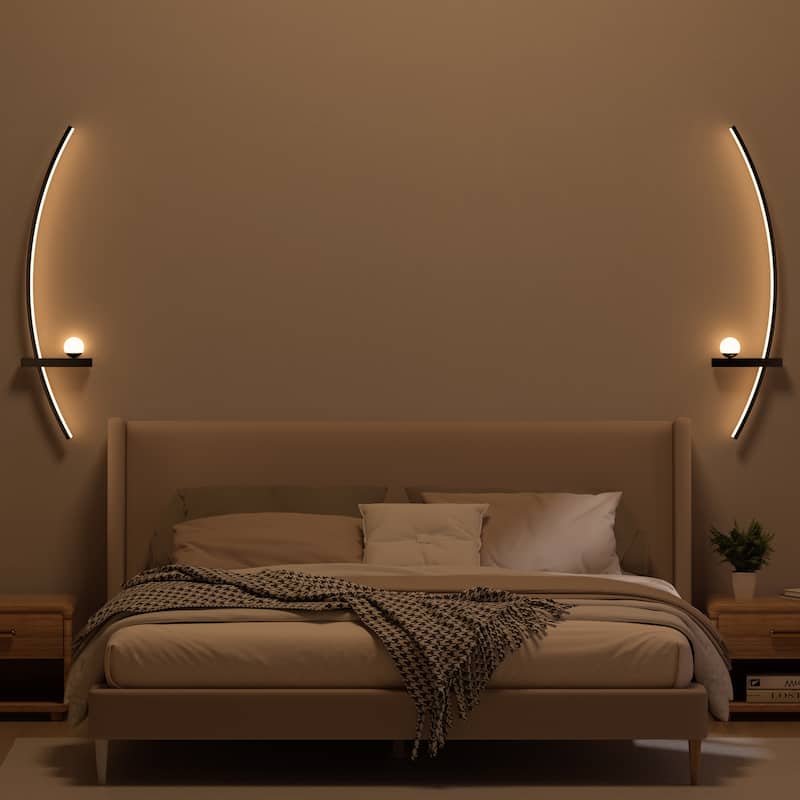 2-Pack 32 in LED Bedroom Wall Lights - 2 Packs - 2 Packs