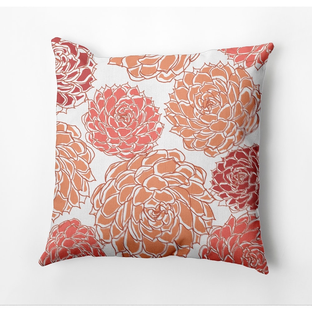 Olivia Floral Print Outdoor Pillow