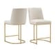 preview thumbnail 12 of 46, Beardsley Bar and Counter Stool (Set of 2) by iNSPIRE Q Modern Beige - Counter Height