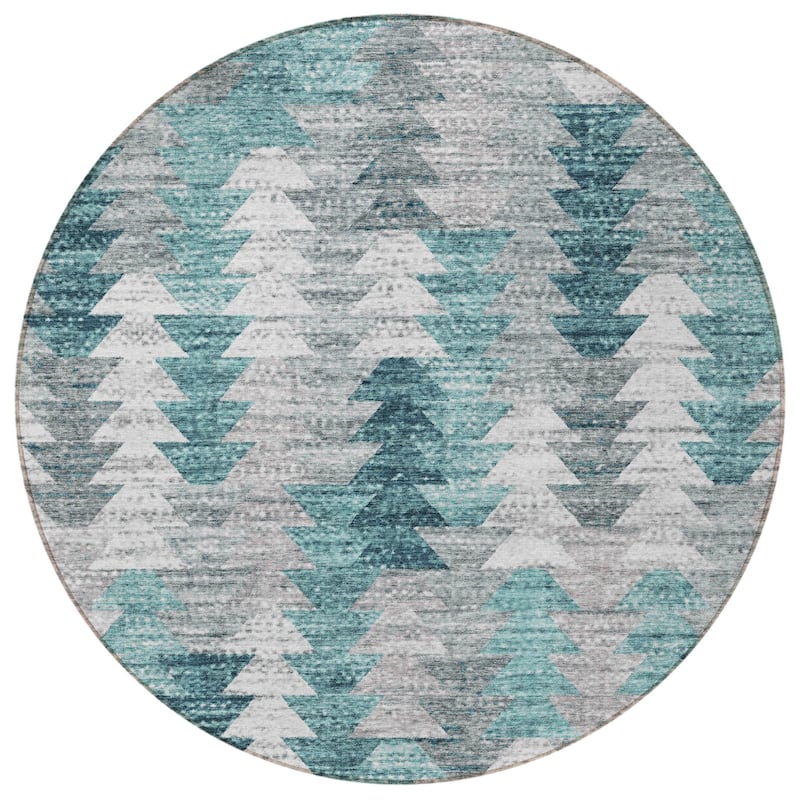 HomeRoots Geometric Transitional Rectangle Outdoor Rug