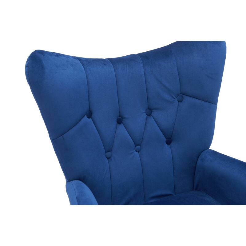 Mid Century Wingback Upholstered Accent Chair