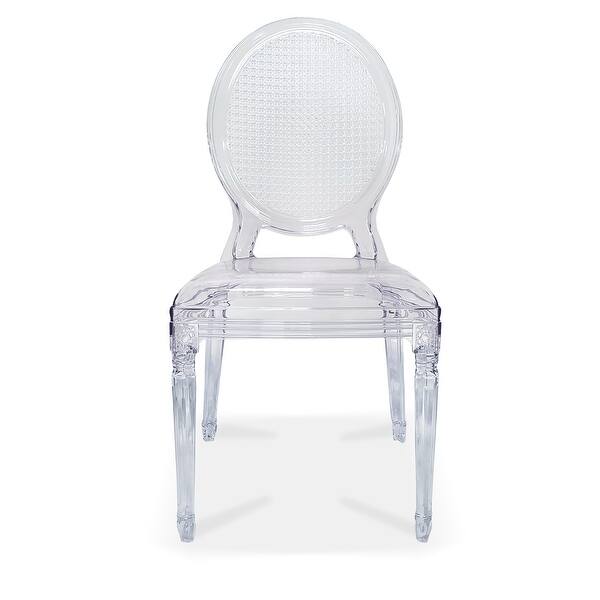 Shop 2xhome Stacking Clear Chairs Transparent Chair Dining Room