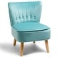 preview thumbnail 28 of 31, Costway Armless Accent Chair Tufted Velvet Leisure Chair Single Sofa