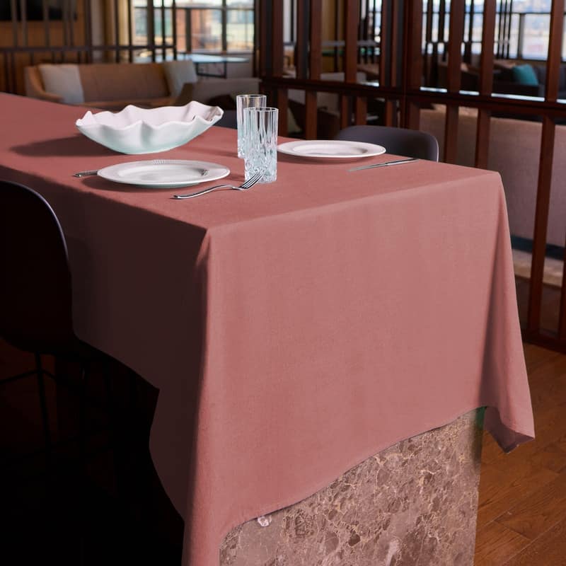 Charleston Woven Cotton Rich Tablecloth - 70" Round - Kankambram