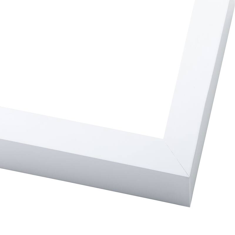 48x12 Shadow Box Frame White | 2 Inches Deep Real Wood Contemporary