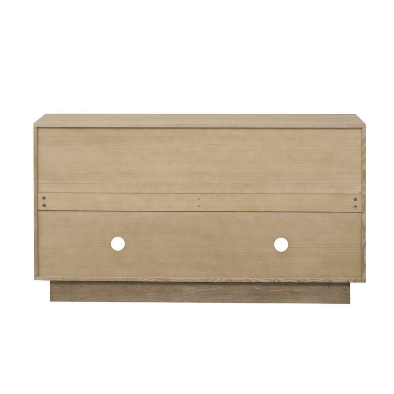 Large 4-Door Wood Storage Sideboard Cabinet with Adjustable Shelves and Elegant Design for Home Organization