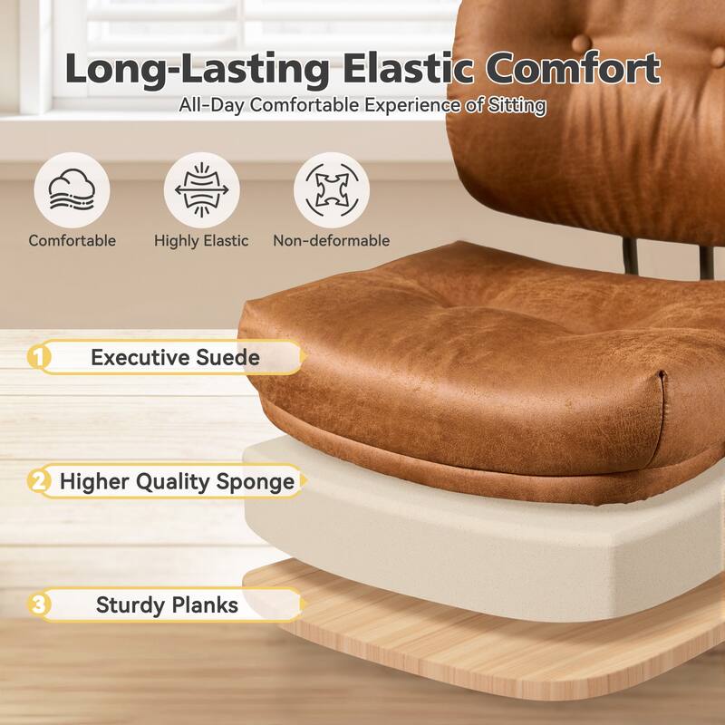 HOOOWOOO Modern Office Chair Adjustable Swivel Task Chair