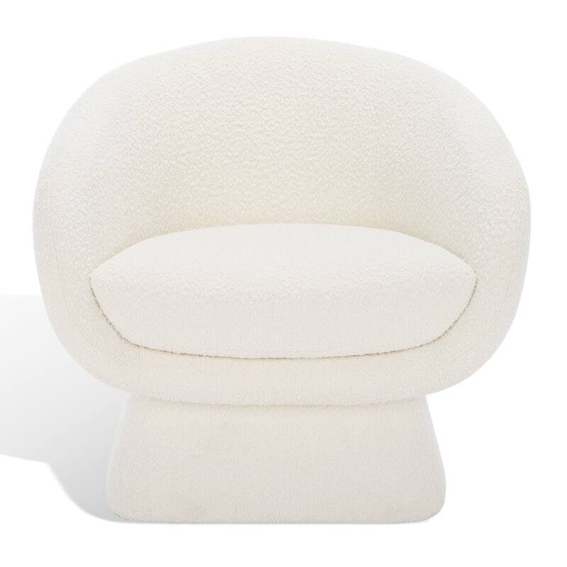 SAFAVIEH Couture Arbenora Modern Accent Chair - 30.7" W x 29.9" L x 30.3" H - 31Wx30Dx30H - Ivory
