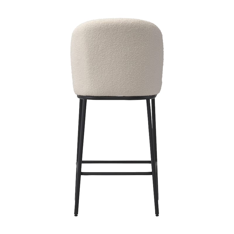 Addison Counter Height Boucle Bar Stools Set of 2