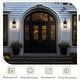 preview thumbnail 12 of 15, Classic Outdoor Wall Lantern with Water Rippled Glass