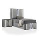 preview thumbnail 4 of 22, Furniture of America Sherri Modern 2-Piece Light Grey Solid Wood Kids Platform Bedroom Set with LED